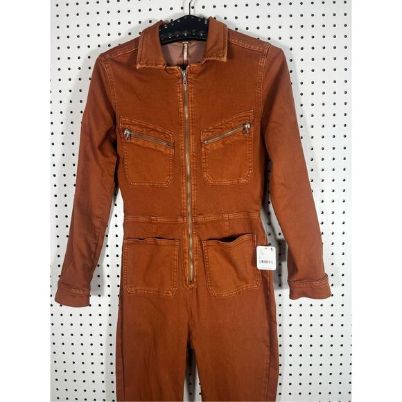 Free People denim jumpsuit size S - Picture 6 of 14
